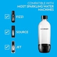 thumbnail image 2 of 1L Classic Black Bottles Twin Pack - Dishwasher Safe, 2 of 4