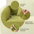 thumbnail image 4 of 2024 Jacquard Stretch Sofa Slipcover Textured Non Slip Couch Cover  Loveseat  Dark Gray, 4 of 6