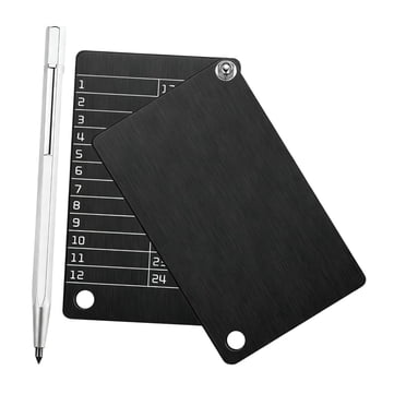 Lipstore 2Pcs Cryptocurrency Wallets with Marking Pen Practical Premium for Hardware Cold