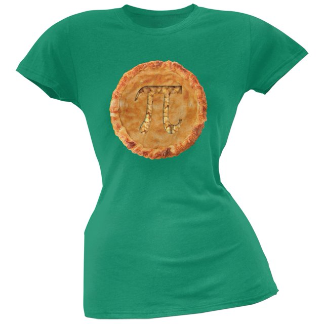 T-Shirt Doux pour Juniors Pi Pie Kelly Vert