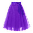 thumbnail image 4 of 2025 Jupe Basique Polyvalente Extensible à Fente Haute pour Femmes, Ligne A Évasée, Mini-Jupe Décontractée, Shorts, Patineuse, 4 of 5