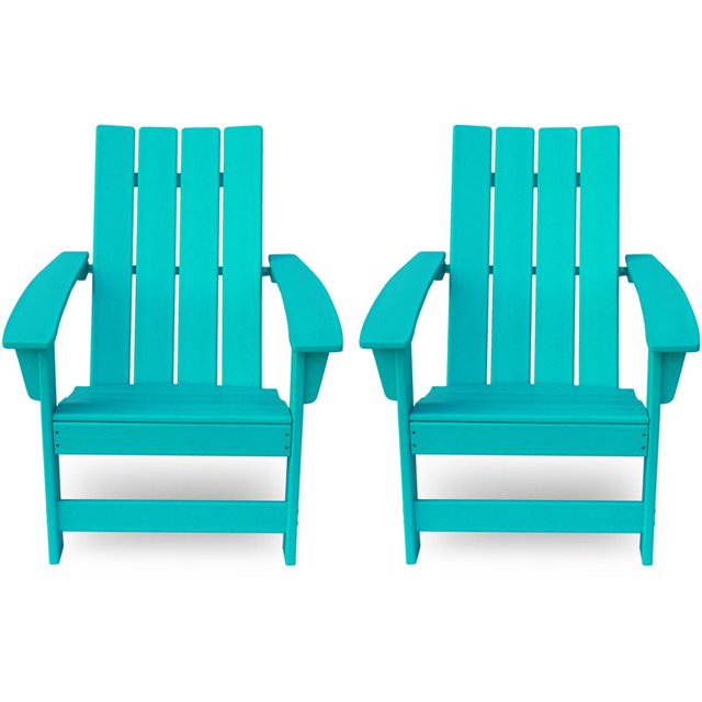 Noble House Encino Chaise Adirondack Contemporaine Extérieure (Ensemble de 2) Turquoise