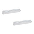 thumbnail image 1 of Oleegame 2PC Refillable Plastic Wrap Dispenser Cling Wrap Dispenser With Slide Cutter Reusable Plastic Food Wrap Dispenser Foil And Cling Film Dispenser With Cutter White, 1 of 7