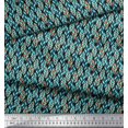 thumbnail image 3 of Soimoi Cotton Cambric Fabric Leaves Small Decor Fabric Printed Yard 56 Inch Wide, 3 of 3