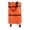 Orange, variant on pdqouc Shopping Bag with Wheels Protable Shopping Trolley Bag with Wheels Foldable Cart Rolling Grocery Handbag Large Capacity for Travel and Home