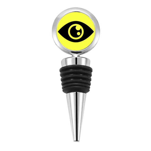 Stick Absolute Black Eyes Bottle Stopper Stainless Steel Rubber Reusable