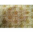 thumbnail image 4 of oneOone Cotton Silk Fabric Leaves Block Printed Fabric 1 Yard 42 Inch Wide, 4 of 4