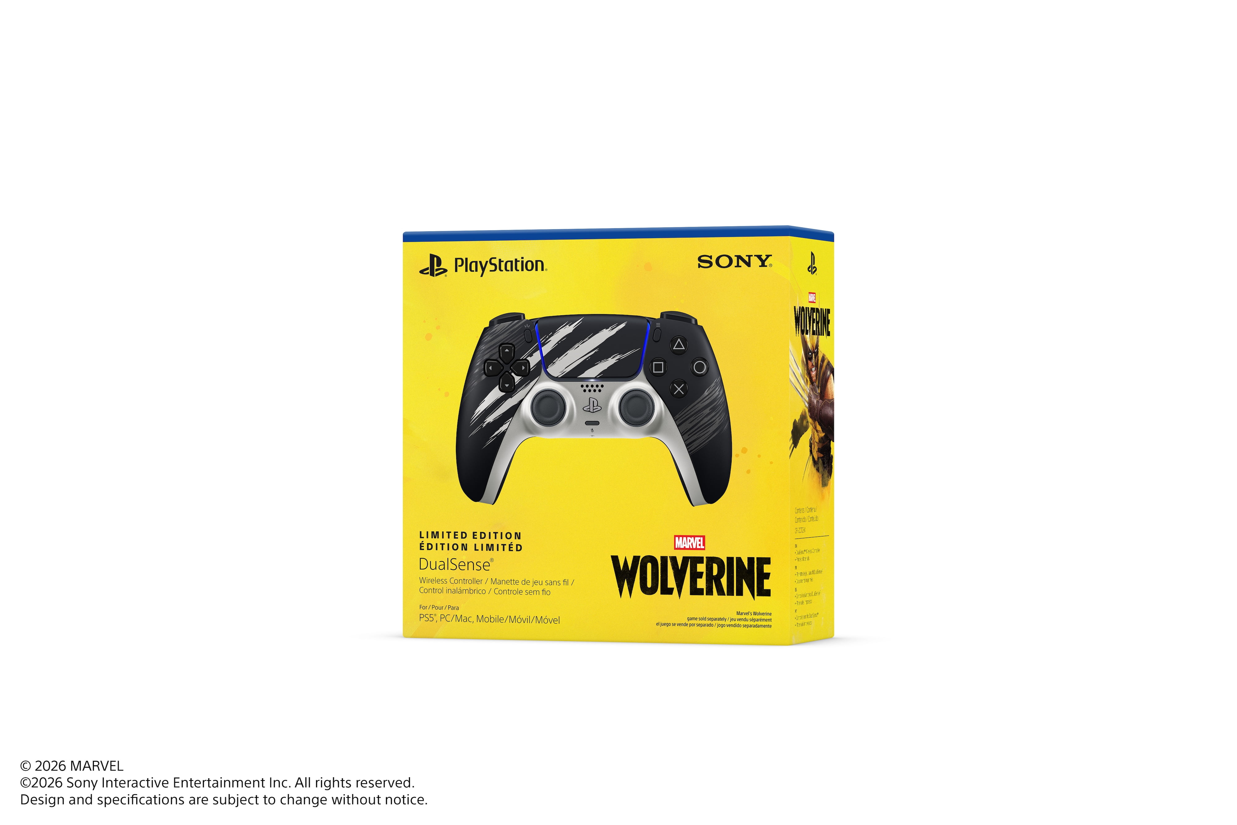 DualSense® Wireless Controller – Marvel’s Wolverine Adamantium Limited Edition