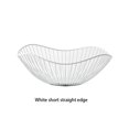 thumbnail image 3 of keepw Panier à Fruits en Métal à Grand Application Style Moderne Multifonctionnel Robuste et Durable Fil Ouvert Blanc Droit Petit 1ensemble, 3 of 6