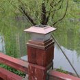 thumbnail image 3 of Solar Post Lights Outdoor Fence Cap Light for Posts Patio Garden Decoration White Lighting Black，Lighting Solar Outdoor Post Cap Lights Light for Fence, 3 of 8