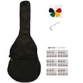 thumbnail image 2 of Brand New Black Beginner Acoustic Guitar 41 inch full size with Bag, 5 picks,  Basic chord scale, 2 of 9