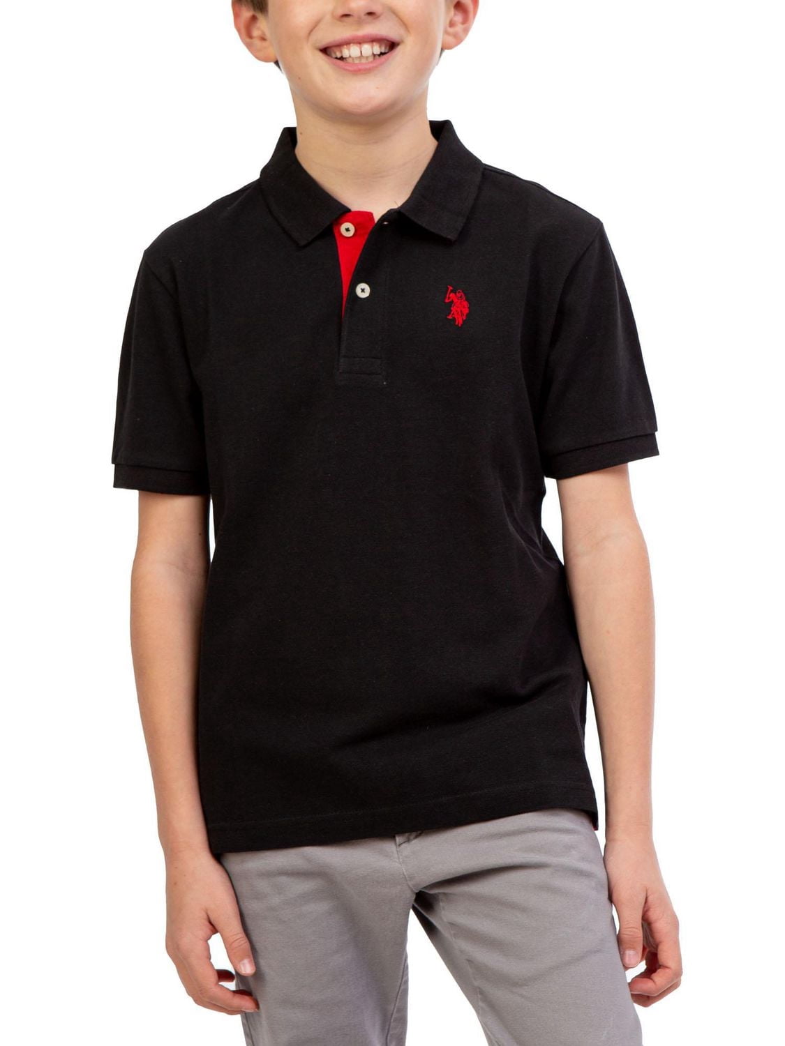U.S. Polo Assn. Boy's Short Sleeve Polo Shirt
