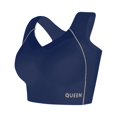 thumbnail image 2 of Wirefree Sports Bra for Plus Size Women, Full Coverage with Side Support & Back Smoothing Design, High Impact Support for Running, Gym & Yoga. Dark Blue 44, 2 of 3