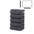 thumbnail image 3 of 5 Pack - Towel Set - Soft Polyester Fabric, Quick Drying & Absorbent, Spa Quality, Hotel Style Collection, Gray, JKODE, 3 of 8