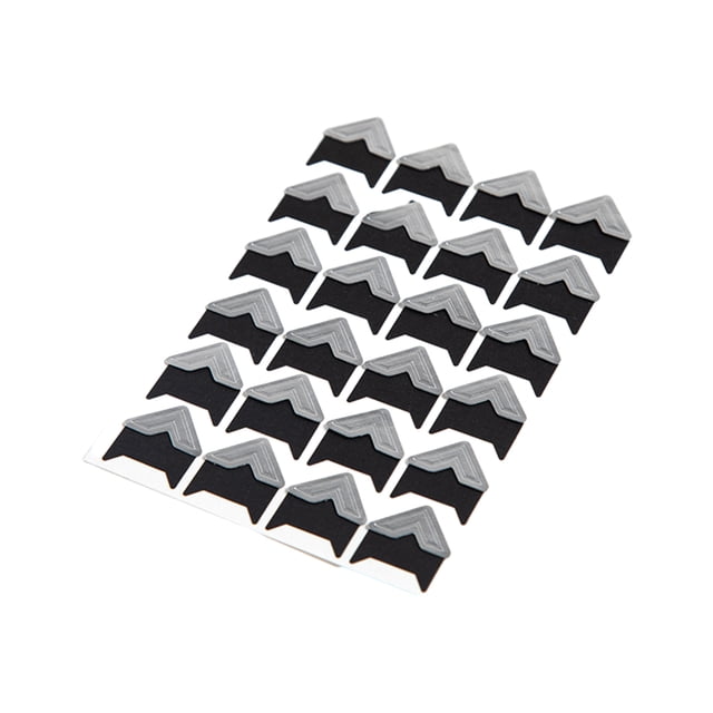 ZheElen 24piece Easy To Remove Vintage Corner Kraft Stickers Durability Wide Application silver