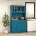 thumbnail image 2 of HOMCOM 71" Pantry Cabinet w/ Microwave Space Buffet w/ Hutch Navy Blue, 2 of 10