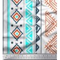 thumbnail image 1 of Soimoi Tissu Voile de Coton Aztec Géométrique Imprimé 1 Yard 56 Pouces de Large, 1 of 3