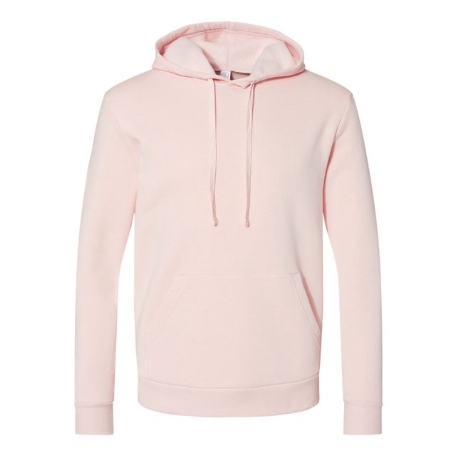 Eco-Cozy Fleece Pullover Hoodie, L, Faded Pink