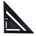 thumbnail image 2 of Rulers Aluminum Alloy Triangle Rulers 90 degrees 45 degrees Set Square 7in Black Metric Square Ruler, 2 of 6