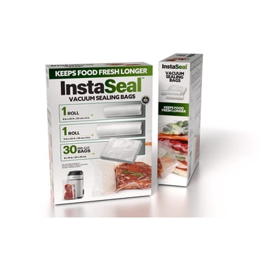 InstaSeal, ensemble de 32 sacs sous vide en PA+PE, sans BPA, pour congélation, cuisson sous vide, repas et conservation