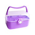 thumbnail image 2 of GROWTH TANK 2 Layer Storage Box with Lid with Handle Cute Multipurpose Storage Container for Violet, 2 of 9