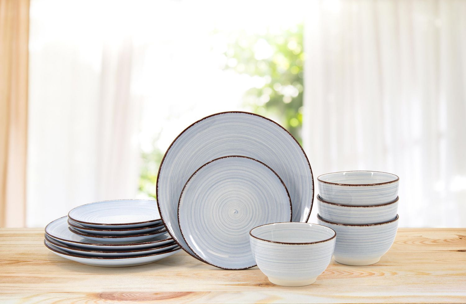 Hometrends Ensemble de 6 assiettes à dîner Sophia