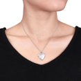 thumbnail image 4 of Asteria Sterling Silver Engraved Heart Locket Pendant, 18", 4 of 4