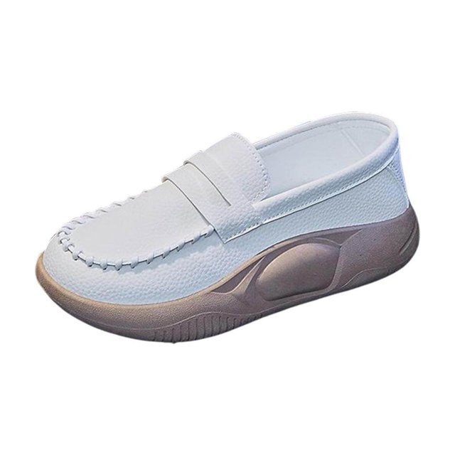Baohd Chaussures Décontractées pour Femmes Confortables à Enfiler Douces pour Marche Intérieure Extérieure Beige 35