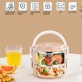 thumbnail image 2 of Insulated Lunch Box Stackable Stainless Steel Food Container Leakproof Adult Kids Large Lunchbox  Blue  Dual-Layer, 2 of 10