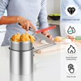 thumbnail image 2 of MesaSe Friteuse Profonde en Acier Inoxydable 304 avec Panier-Filtre et Poignée Rivetée, Mini Friteuse à Huile Profonde, Friteuse Multifonction pour Cuisson Extérieure, Cuisine, Salle à Manger, Camping, Pique-Nique, 2 of 10