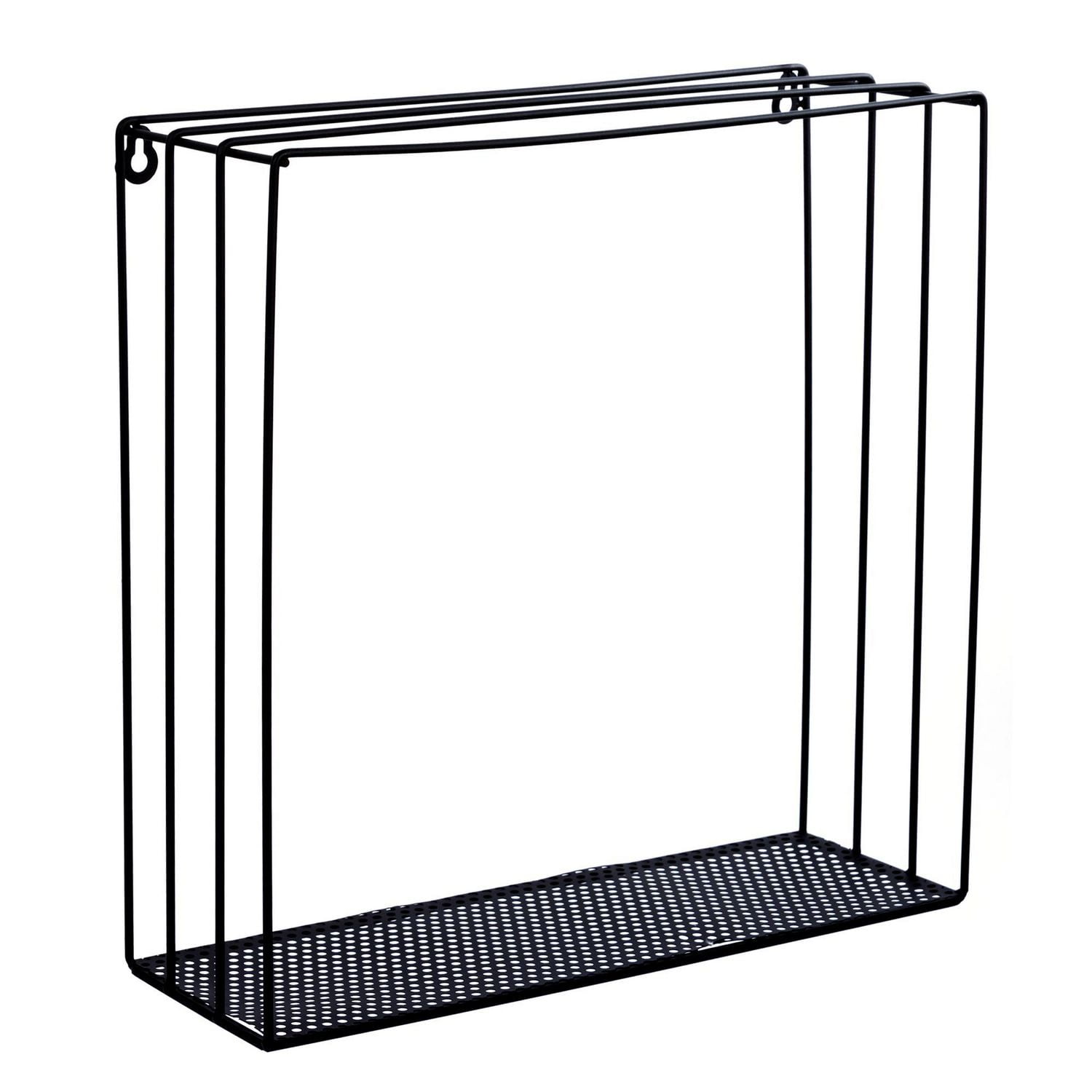 Truu Design, Square Metal Floating Wall Shelves, Set of 3