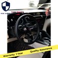 thumbnail image 2 of 13 inch Universal Deep Dish Racing MOMO Steering Wheel Car Leather Steering Wheel -, 2 of 4