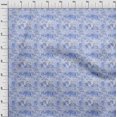thumbnail image 4 of oneOone Velvet Medium Blue Fabric Abstract Floral Craft Projects Decor Fabric Printed By The Yard 58 Inch Wide-1ra, 4 of 5