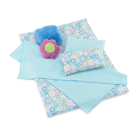 Emily Rose 18 Inch Doll Bedding Accessories Set Reversible Baby Doll Blankets And Accessories | Fits 18"" Doll Beds Bunkbeds Cribs And Cradles Designed In The Usa