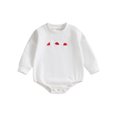thumbnail image 1 of Faithtur Baby Christmas Rompers Newborn Winter Tree Embroidery Round Neck Bodysuit Infant Long Sleeve Jumpsuits for Winter, 1 of 8