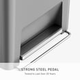 thumbnail image 4 of Simplehuman 50 Liter / 13 Gallon Plastic Rectangular Kitchen Trash Can with Liner Pocket, Grey, 4 of 8