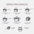 thumbnail image 2 of Ambiente 15 Piece Stainless Steel Cookware Set, 2 of 3