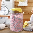 thumbnail image 5 of Patterned Linen Laundry Hamper Without Lid Large Open Top for Bedroom or Bathroom - Durable Breathable -Linen Fabric Laundry with Stylish Easter Pattern and Easy Carrying Design, 5 of 5