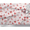 thumbnail image 2 of Soimoi Red Rayon Fabric Dot & Butterfly Print Fabric by Yard 56 Inch Wide, 2 of 3