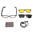thumbnail image 2 of Lunettes Intelligentes Sans Fil Bluetooth, Lunettes de Soleil Bluetooth Étanches IPX4 avec Lentille Anti-Éclairage Bleu, Commande Tactile et Commande Vocale Intégrées Lithium 110 mAh, 2 of 7