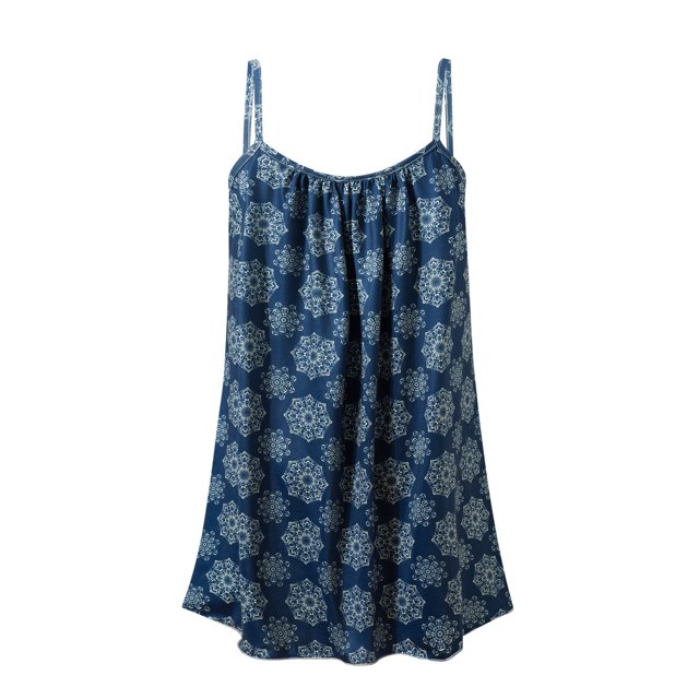 Fridja Robe Débardeur Ample Sans Manches à Rayures et Col en V pour Femmes