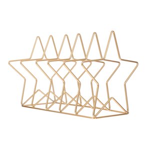 TAILTOSS 1Set Bureau plateau de livre comptoir Bibliothèque Golden Metal stockage simple pour les adultes