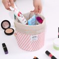 thumbnail image 4 of Drawstring Makeup Bag Portable Travel Storage Bag Cosmetic Organizer for Women, 4 of 9