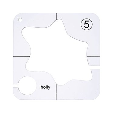 EGNMCR Règle de Patchwork en Acrylique Bricolage Couture Kit de Couture Ajouré de Forme Spéciale Gabarit de Patchwork Règle de Patchwork Couture