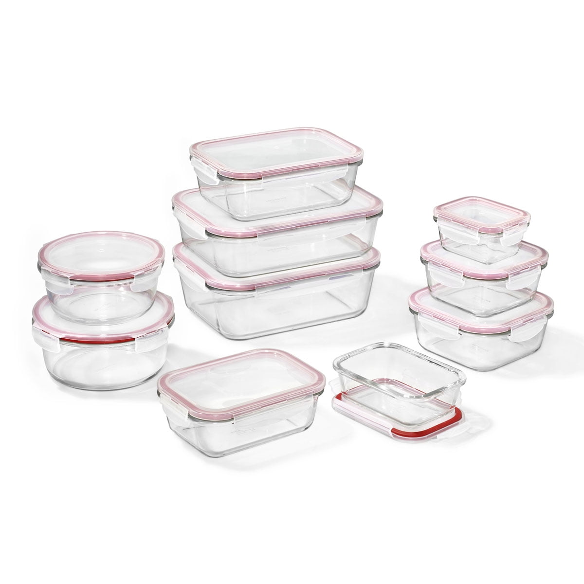 Starfrit LocknLock Glass Food Storage Container, Capacity of 17oz (500ml), Square