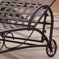 thumbnail image 2 of International Caravan Chaise Longue de Patio en Fer Santa Fe, Brun Mat, 2 of 4