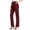 Wine, variant on cfhntfmh Dress Pants for Women Work Business Stretchy Pants Office Straight Leg Trousers High Waisted Ladies Slacks