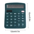 thumbnail image 3 of Calculator 12 Digit Desktop, Xinsrenus Dual-Power Basic Calculator with Large LCD Display, Solar Battery Powered Extra-Large Screen for Office Home School, Green, 3 of 4