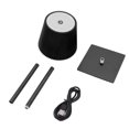 thumbnail image 2 of Lampe de Table Sans Fil LED Batterie Rechargeable 3600mAh, Gradation Continue 3 Couleurs, Lampe de Chevet Portable pour Bars, Chambres, Restaurants, Lecture, 2 of 8