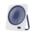 thumbnail image 1 of 2025 Desktop Fan Home Office Outdoor Camping Portable Wall Mounted Fan Digital Display -thin Small Fan, 1 of 6